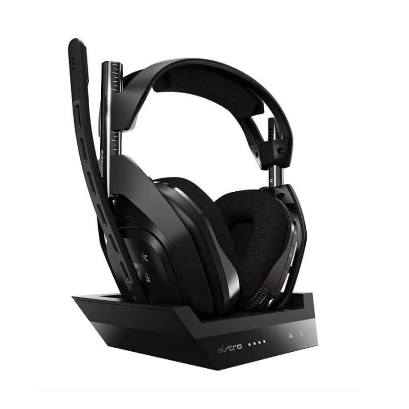 Casti Gaming Logitech ASTRO A50 Wireless, Microfon + Statie incarcare, PC/PlayStation