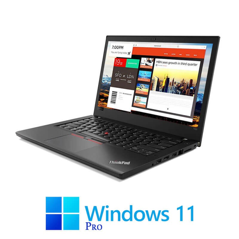 Laptop Lenovo T480, Quad Core i5-8350U, 16GB, SSD, Display NOU FHD, Win 11 Pro