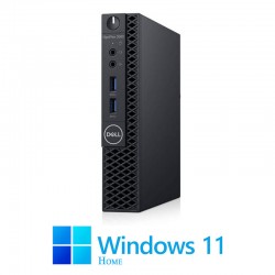 Mini PC Dell OptiPlex 3060, Intel Quad Core i3-8100T, 256GB SSD, Win 11 Home