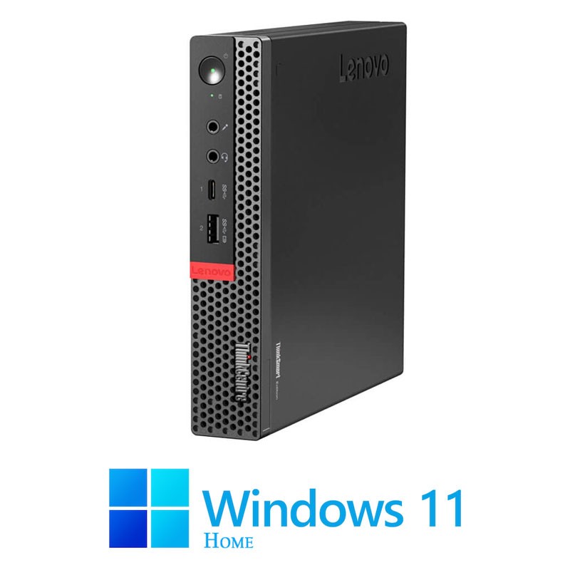 Mini PC Lenovo ThinkCentre M920q, Hexa Core i5-9500T, 16GB DDR4, Win 11 Home Mini PC Lenovo ThinkCentre M920q, Hexa Core i5-9500T, 16GB DDR4, Win 11 Home