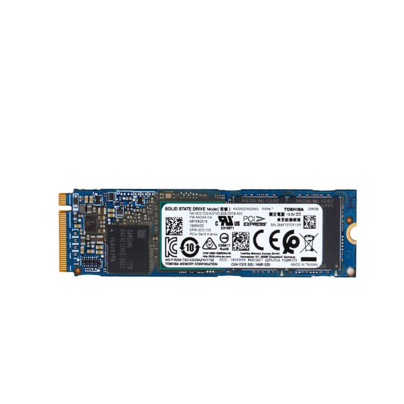 Solid State Drive (SSD) M.2 NVMe 256GB, Toshiba KXG50ZNV256G Solid State Drive (SSD) M.2 NVMe 256GB, Toshiba KXG50ZNV256G