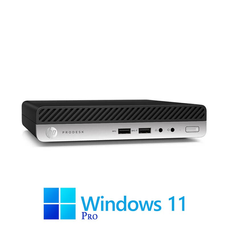 Mini PC HP ProDesk 400 G4, Hexa Core i5-9500T, 16GB DDR4, SSD, Win 11 Pro Mini PC HP ProDesk 400 G4, Hexa Core i5-9500T, 16GB DDR4, SSD, Win 11 Pro