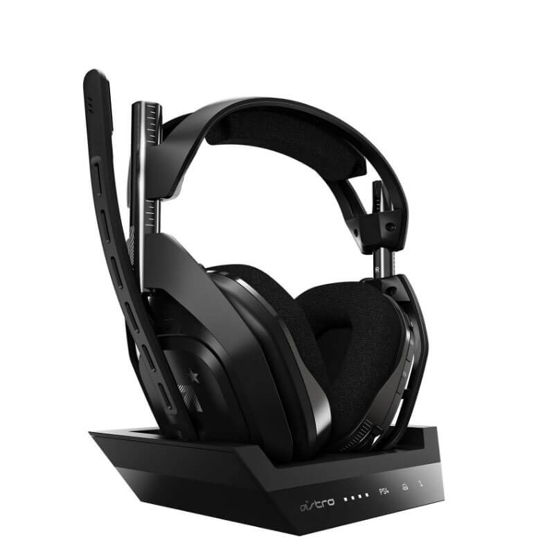 Casti Gaming Logitech ASTRO A50 Wireless, Microfon + Statie incarcare, PC/Xbox Casti Gaming Logitech ASTRO A50 Wireless, Microfon + Statie incarcare, PC/Xbox