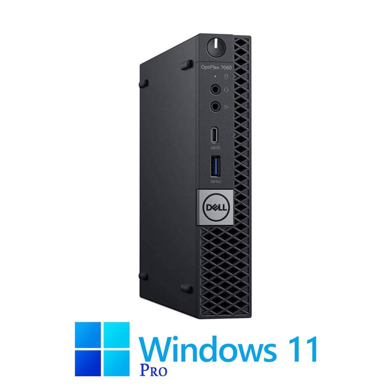 Mini PC Dell OptiPlex 7060, Hexa Core i7-8700, 16GB DDR4, 256GB SSD, Win 11 Pro Mini PC Dell OptiPlex 7060, Hexa Core i7-8700, 16GB DDR4, 256GB SSD, Win 11 Pro
