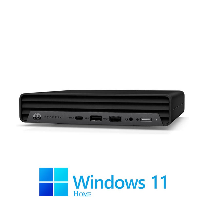 Mini PC HP ProDesk 400 G6, Hexa Core i5-10500T, 16GB DDR4, SSD, Win 11 Home Mini PC HP ProDesk 400 G6, Hexa Core i5-10500T, 16GB DDR4, SSD, Win 11 Home