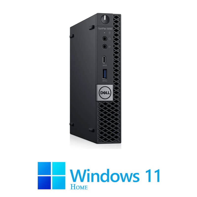 Mini PC Dell OptiPlex 5060, Hexa Core i5-8400T, 16GB, 256GB NVMe, Win 11 Home Mini PC Dell OptiPlex 5060, Hexa Core i5-8400T, 16GB, 256GB NVMe, Win 11 Home