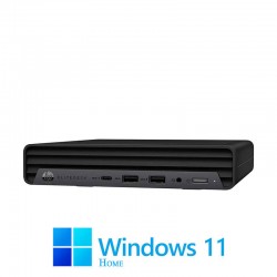 Mini PC HP EliteDesk 800 G6, Hexa Core i5-10500T, 16GB, 256GB SSD, Win 11 Home
