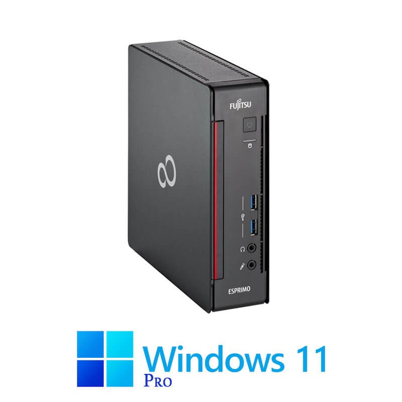 Mini PC Fujitsu ESPRIMO Q558, Hexa Core i5-9500T, 16GB DDR4, SSD, Win 11 Pro Mini PC Fujitsu ESPRIMO Q558, Hexa Core i5-9500T, 16GB DDR4, SSD, Win 11 Pro
