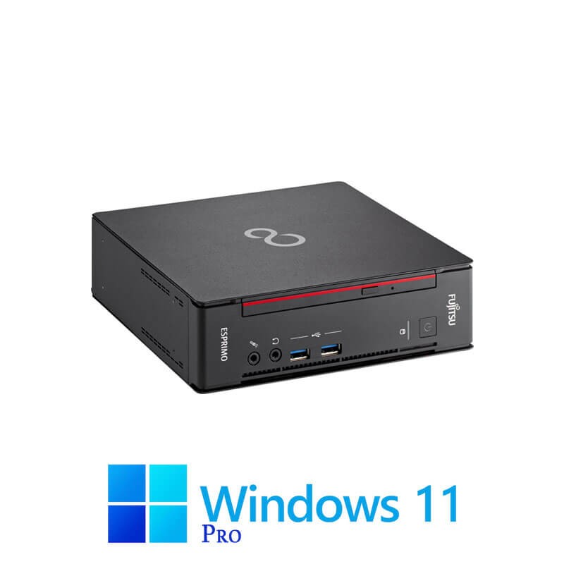 Mini PC Fujitsu ESPRIMO Q558, Quad Core i3-8100T, 16GB DDR4, SSD, Win 11 Pro Mini PC Fujitsu ESPRIMO Q558, Quad Core i3-8100T, 16GB DDR4, SSD, Win 11 Pro