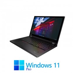 Laptop Lenovo P53, Hexa Core i7-9850H, 32GB DDR4, SSD, Quadro T1000, Win 11 Pro