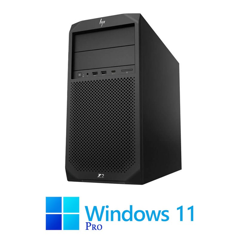 Workstation HP Z2 G4 Tower, Hexa Core i5-9500, 16GB DDR4, SSD, Win 11 Pro Workstation HP Z2 G4 Tower, Hexa Core i5-9500, 16GB DDR4, SSD, Win 11 Pro