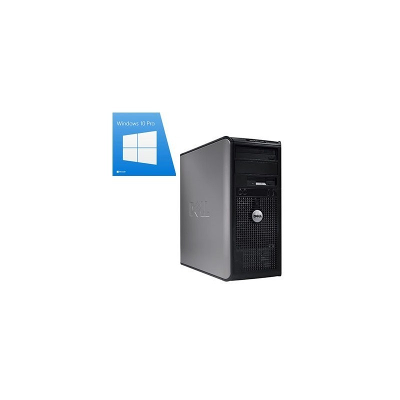 PC Refurbished Dell Optiplex 760 MT, E8500, Windows 10 Pro