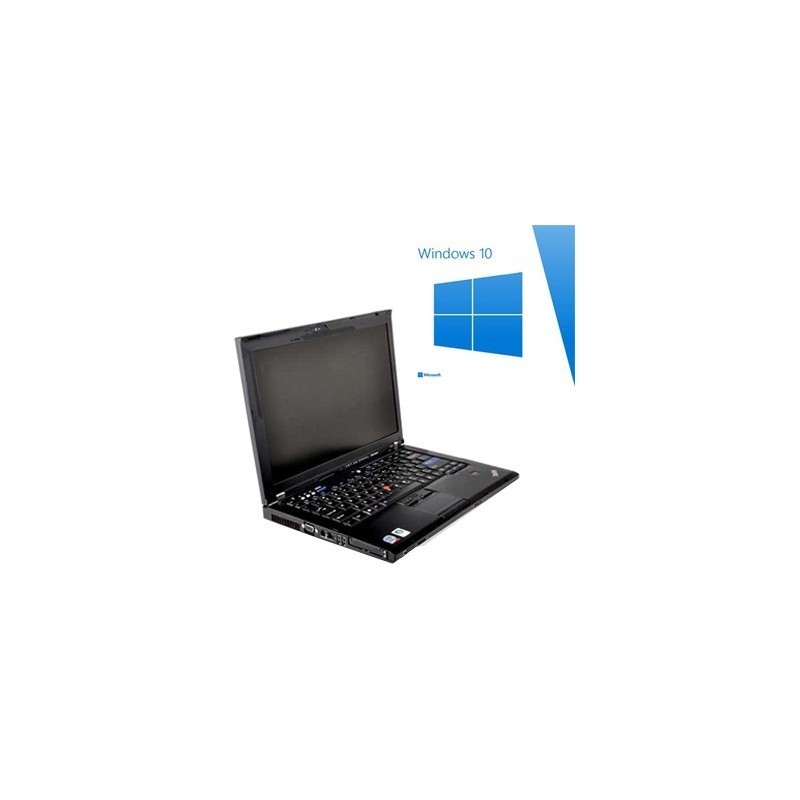Laptop Refurbished ThinkPad T400, Core 2 Duo P8400, Win 10 Pro